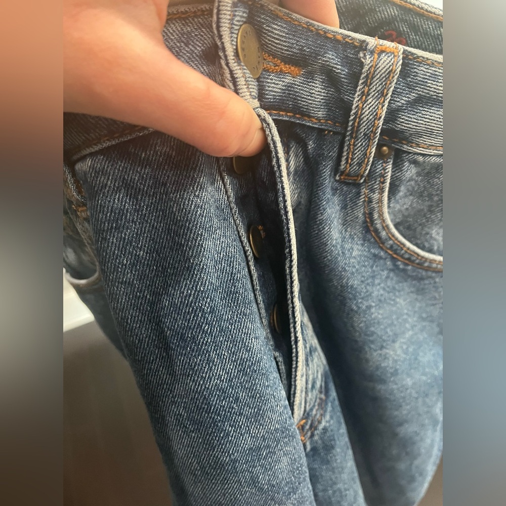 Sezane Blue Straight Leg Jeans - Picture 5 of 6